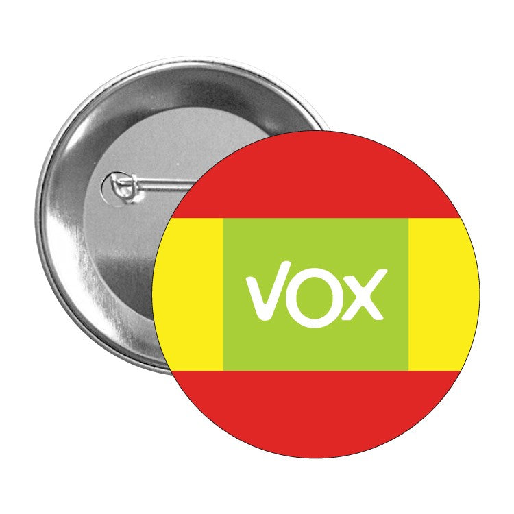 Chapa Vox Verde Bandera De España