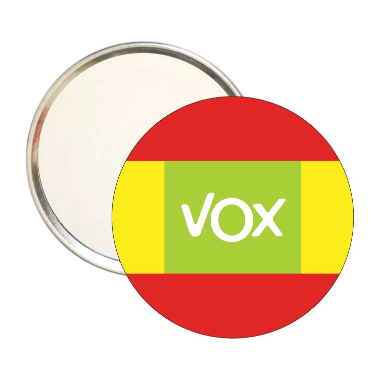 Espejo Redondo Vox Verde Bandera De España