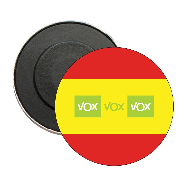 Iman Redondo Vox Triple Con Bandera De España