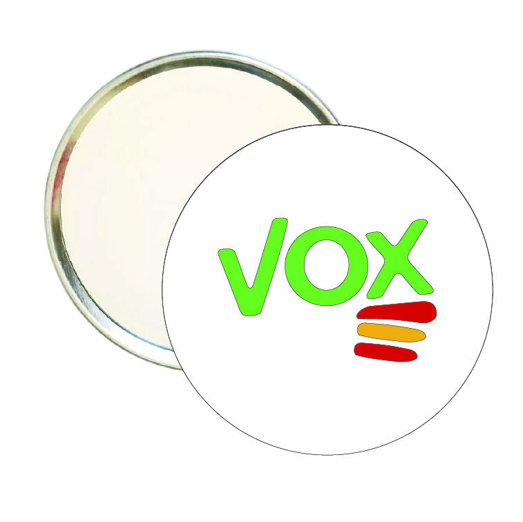 Espejo Redondo Vox Con Bandera De España