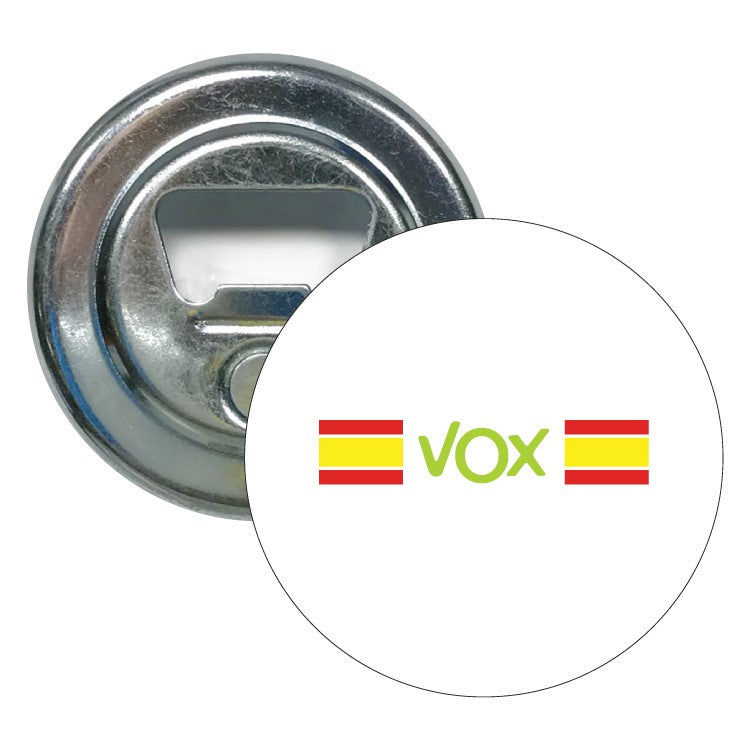 Abridor Redondo Vox Doble Bandera De España