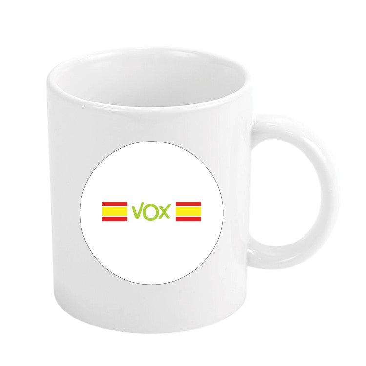 Taza Vox Doble Bandera De España