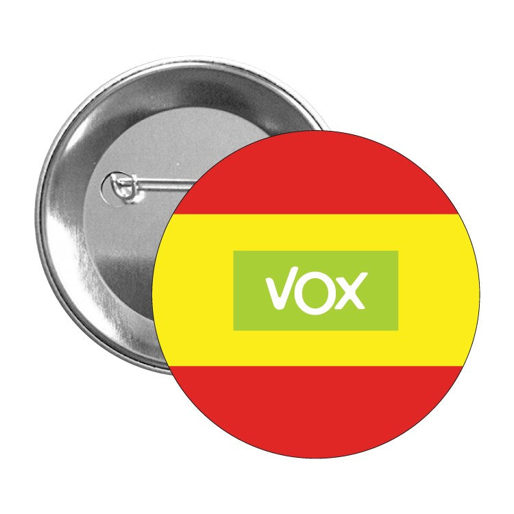 Chapa Vox Con Bandera España