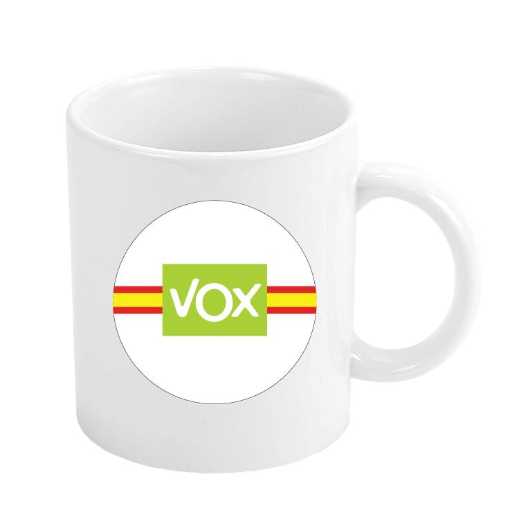 Taza Vox Con Bandera Española