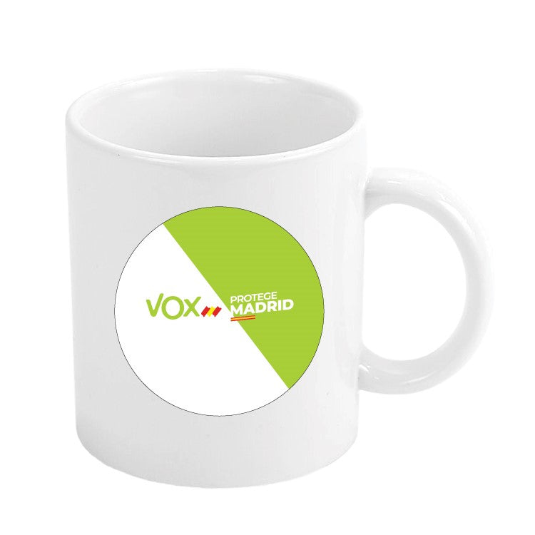 Taza Vox Protege Madrid Bandera