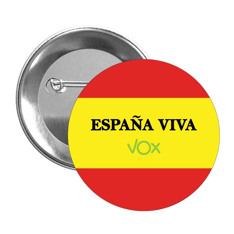 Chapa España Viva Vox Bandera De España