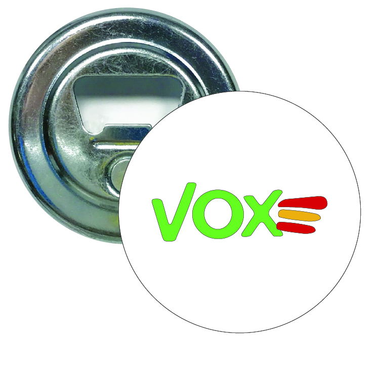 Abridor Redondo Politica - Vox Circulo Bandera España