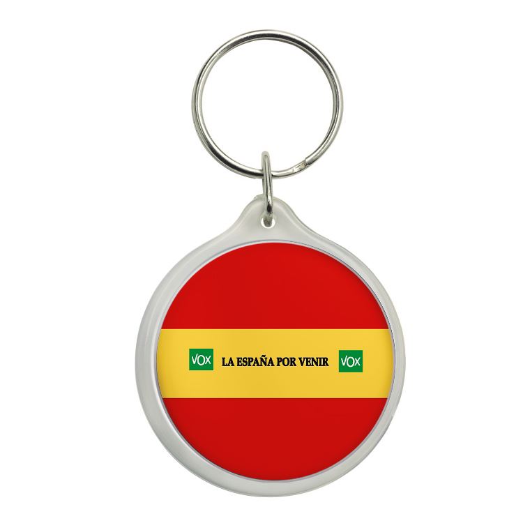Llavero Redondo La España Por Venir Con Bandera Vox