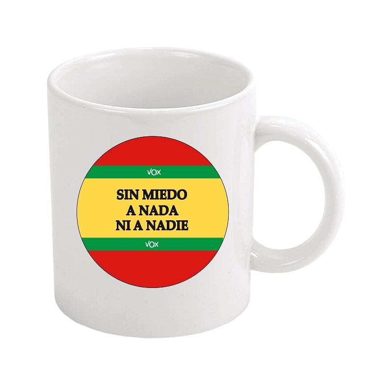 Taza Sin Miedo A Nada Ni A Nadie Vox Partido Politico España