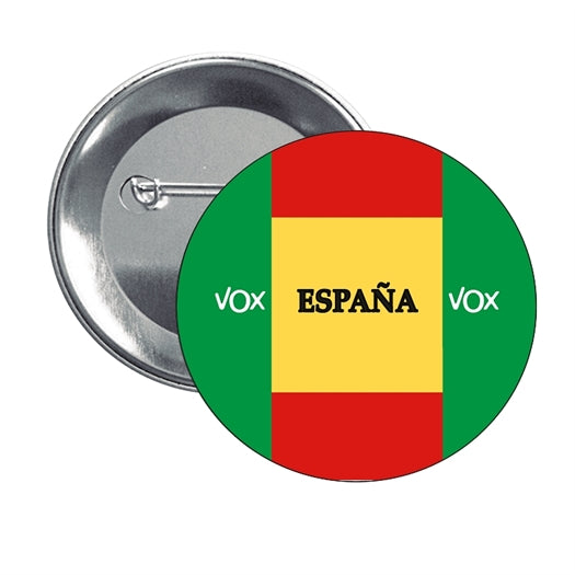Chapa - España Vox Politica Bandera Española