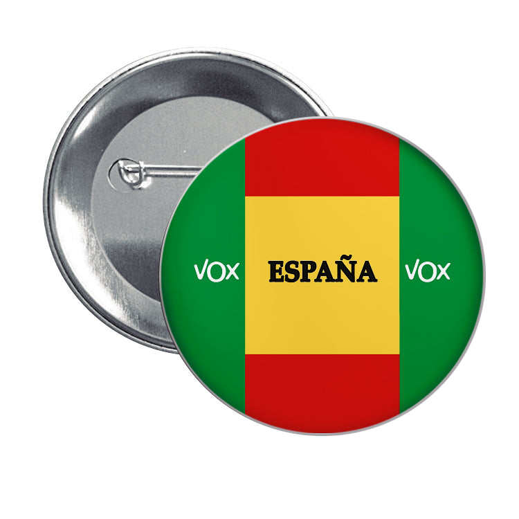Chapa España Vox Politica Bandera