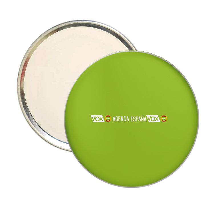Espejo Redondo Doble Vox Partido Politico Agenda España Fondo Verde España
