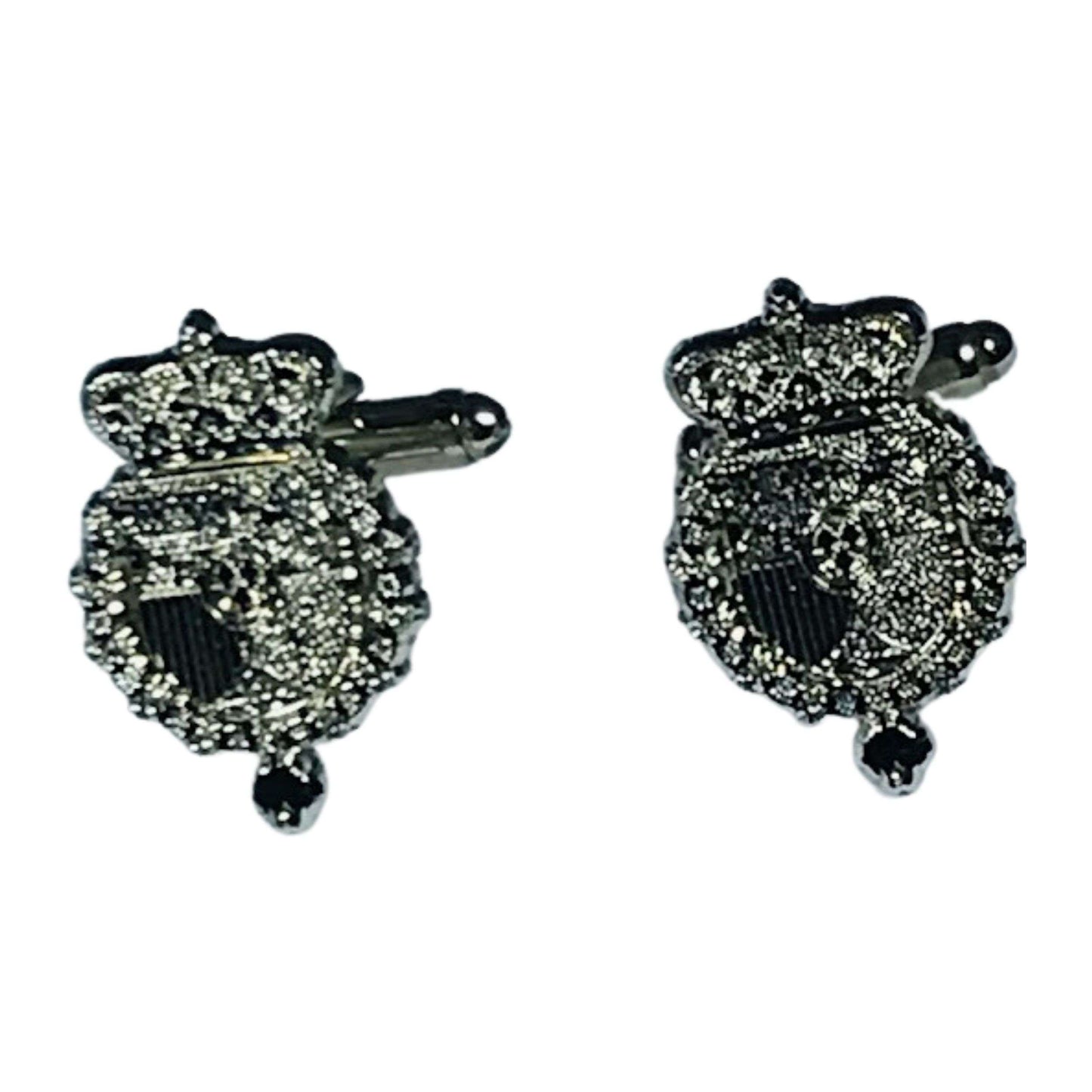 Gemelos Color Plata - Escudo de Armas del Rey de España - España (2)