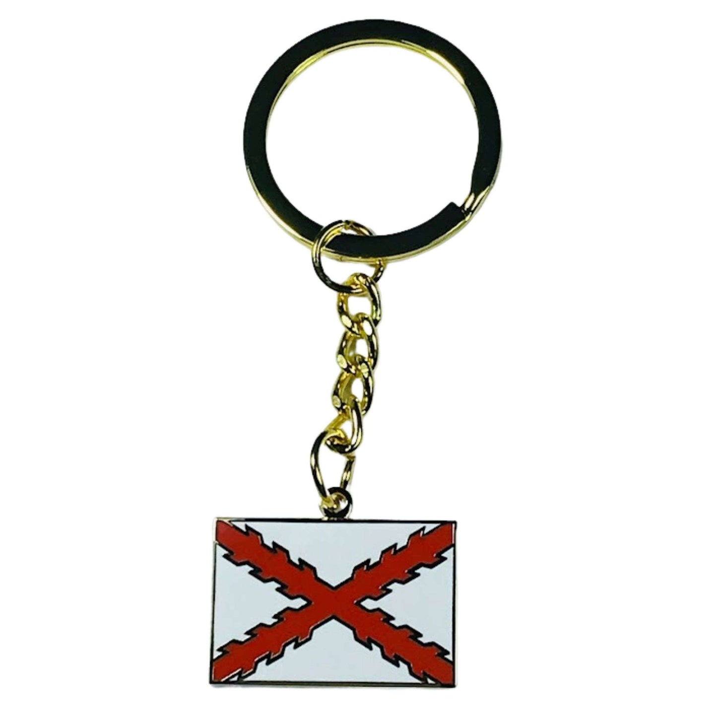Llavero - Bandera de La Cruz del Imperio Español de Borgoña - España