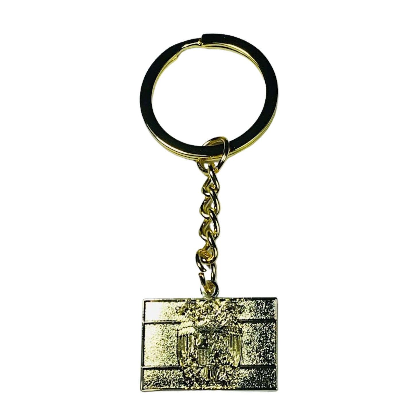 Llavero Color Oro - Bandera Española Aguila de San Juan - España