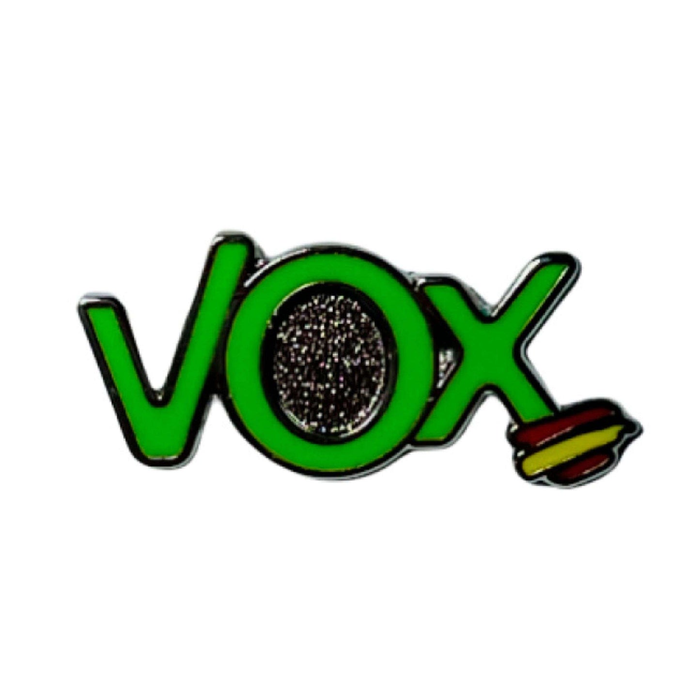 Pin - Partido Politigo Logo Vox Verde Con Bandera de España