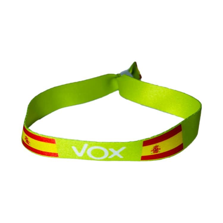 Pulsera Vox Verde Bandera España Escudo P180