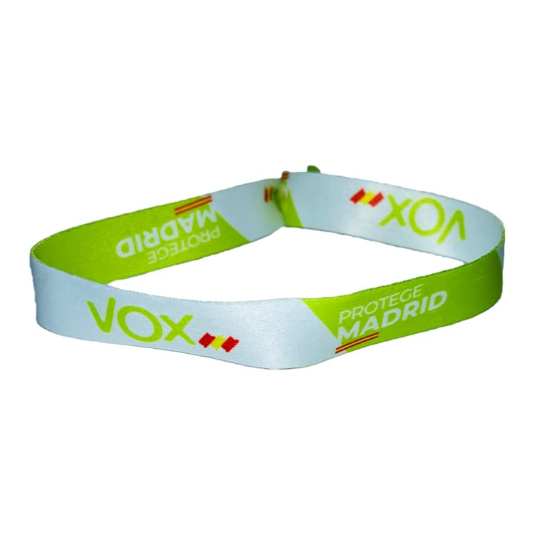 Pulsera Vox Verde Protege Madrid Bandera España P153