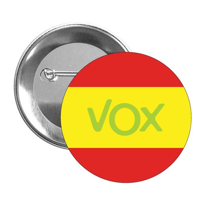 Chapa Vox Con Bandera De España