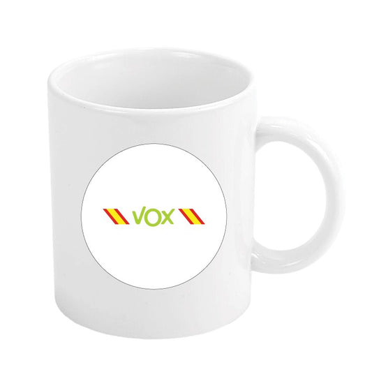 Taza Vox Verde Bandera De España Diagonal