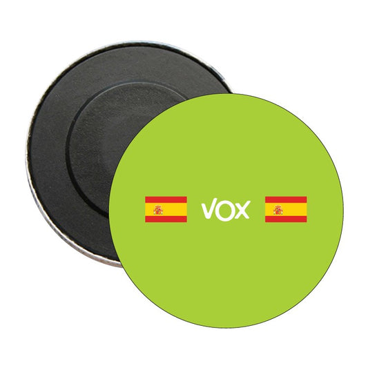 Iman Redondo Vox Banderas De España Fondo Verde