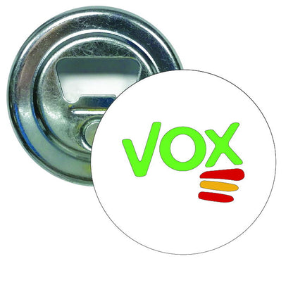 Abridor Redondo Vox Con Bandera De España
