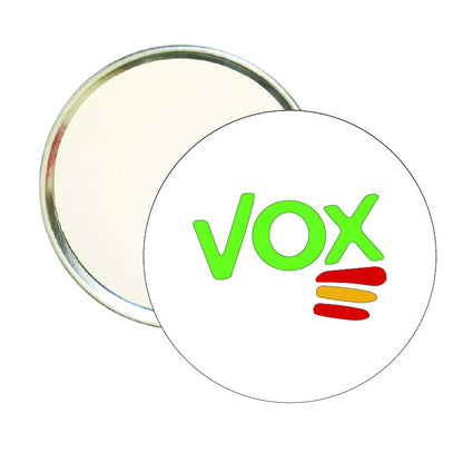 Espejo Redondo Vox Con Bandera De España