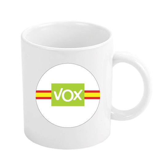Taza Vox Con Bandera Española