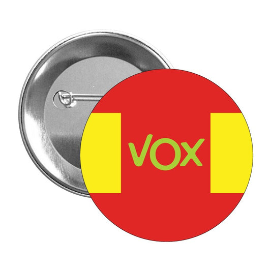 Chapa Vox Amarillo Rojo