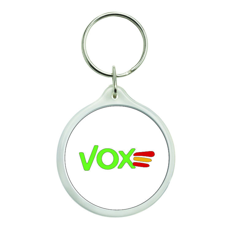Llavero Redondo Politica - Vox Circulo Bandera España