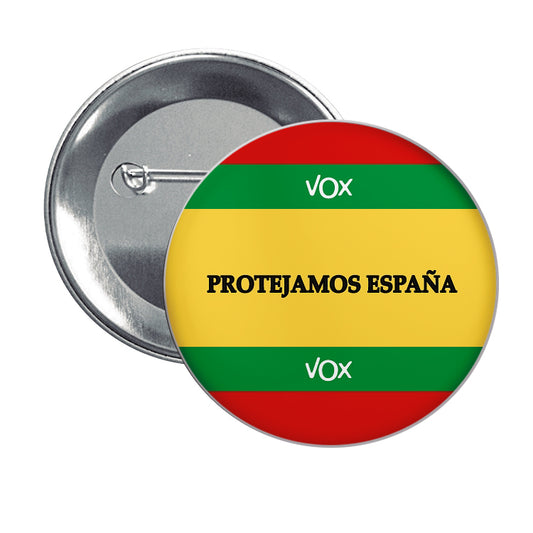 Chapa Protejamos España Vox Politica