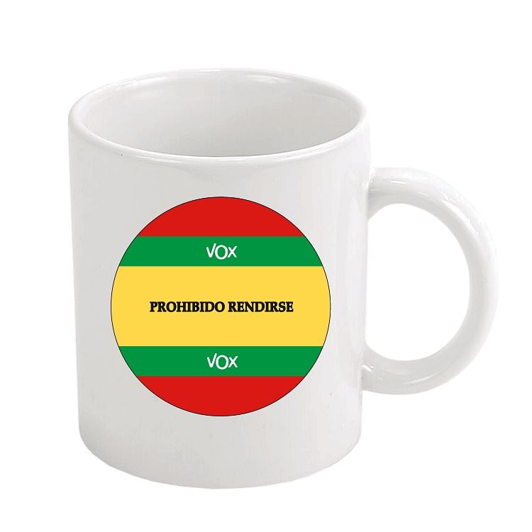 Taza Prohibido Rendirse Vox Partido Politico