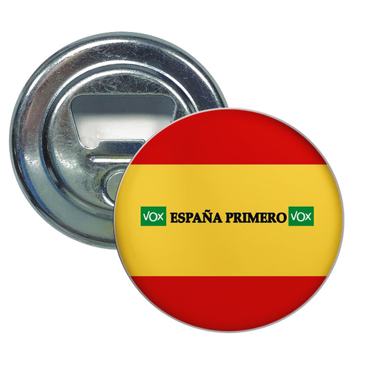 Abridor Redondo España Primero Bandera Española Vox