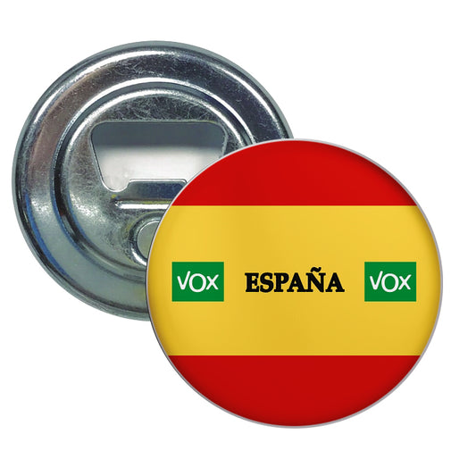 Abridor Redondo España Vox Verde Bandera Española