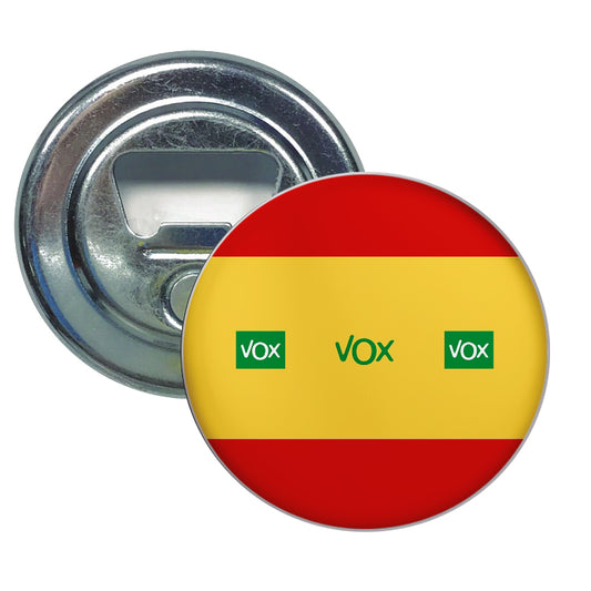 Abridor Redondo Vox Verde Partido Politico España Bandera
