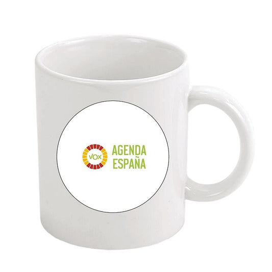 Taza - Vox Partido Politico Agenda España Fondo Blanco - España