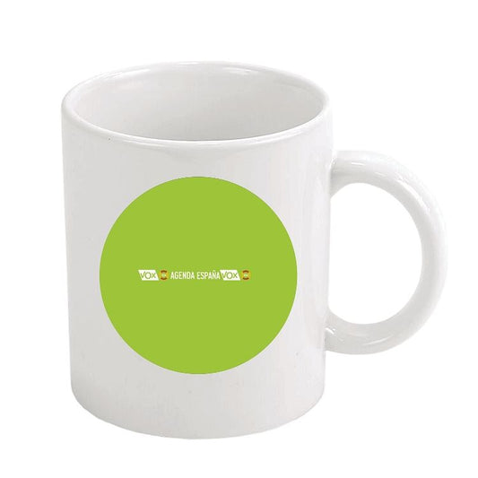 Taza - Doble Vox Partido Politico Agenda España Fondo Verde - España