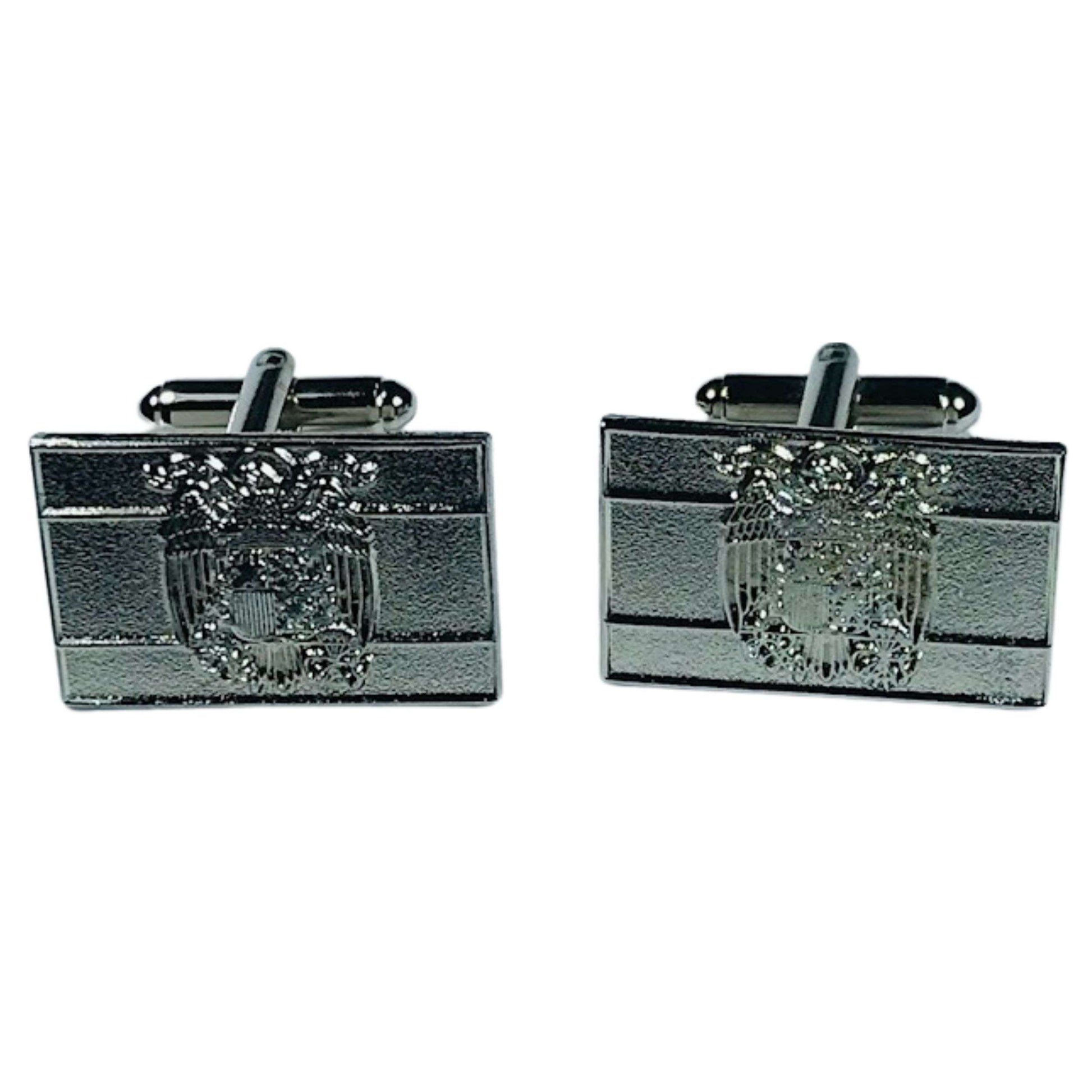 Gemelos Color Plata - Bandera Española Aguila de San Juan - España