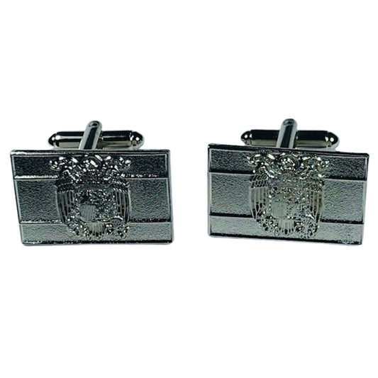 Gemelos Color Plata - Bandera Española Aguila de San Juan - España