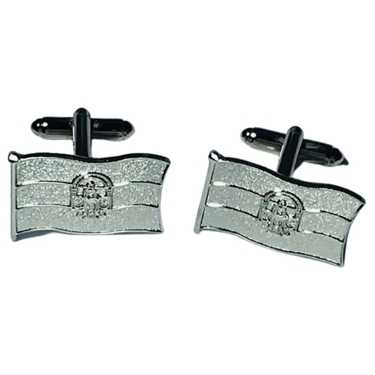 Gemelos - Color Plata - Bandera Comunidad de Andalucía - España