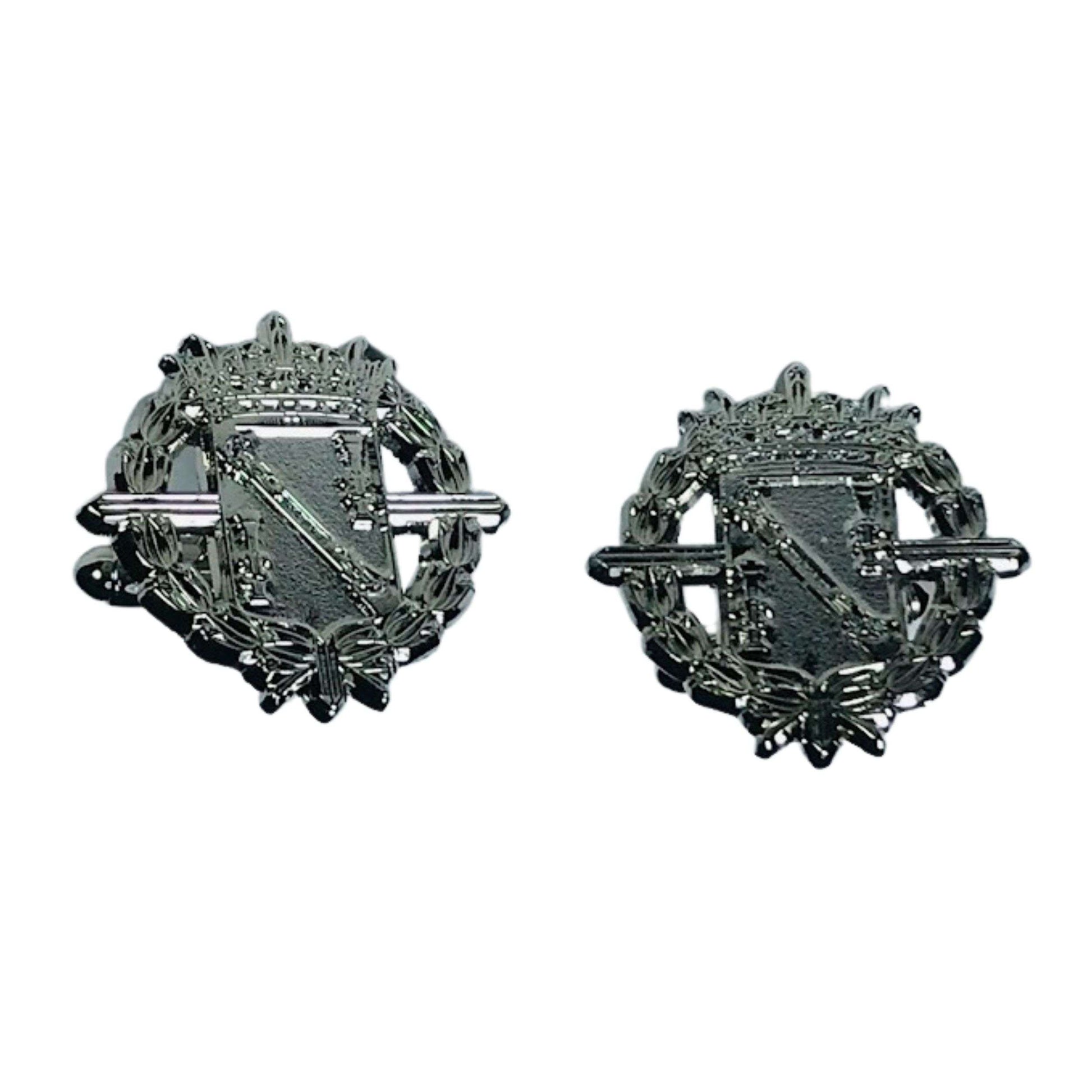 Gemelos Color Plata - Escudo de Francisco Franco - España