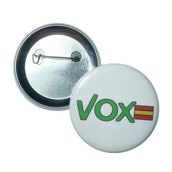 Vox Chapa Con Bandera De España 6