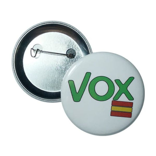 Vox Chapa Con Bandera De España 4