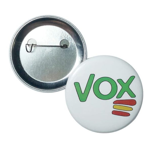 Vox Chapa Con Bandera De España 3