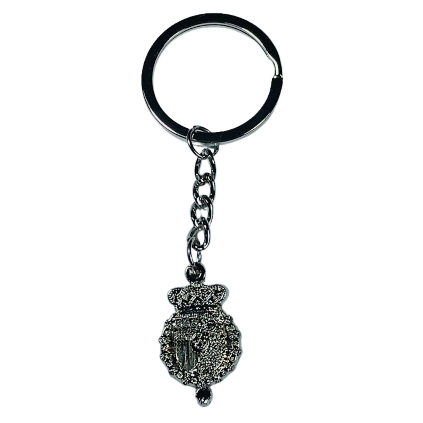 Llavero Color Plata - Escudo de Armas del Rey de España