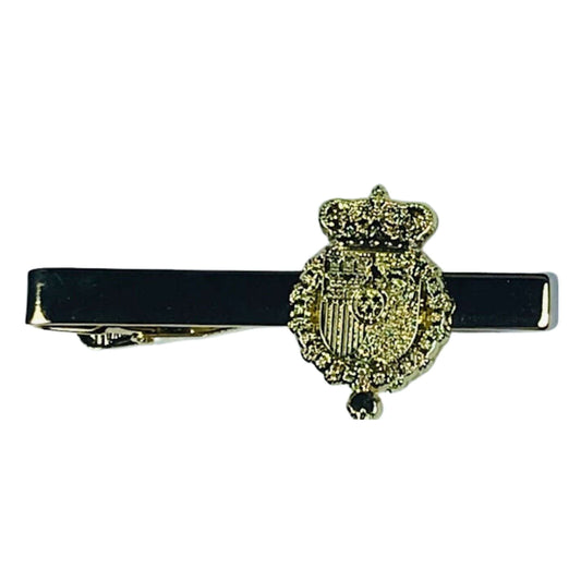 Pisacorbatas Color Oro - Escudo de Armas del Rey de España