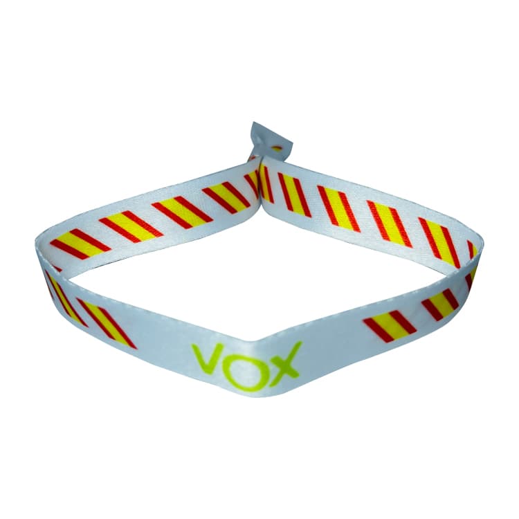 Pulsera Blanca Vox Verde Bandera España P178