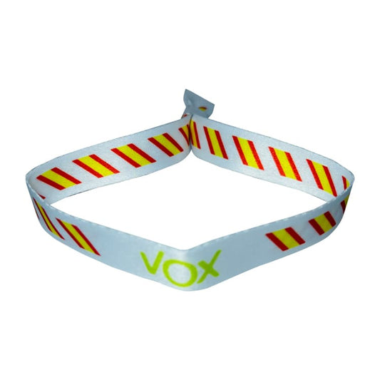 Pulsera Blanca Vox Verde Bandera España P178