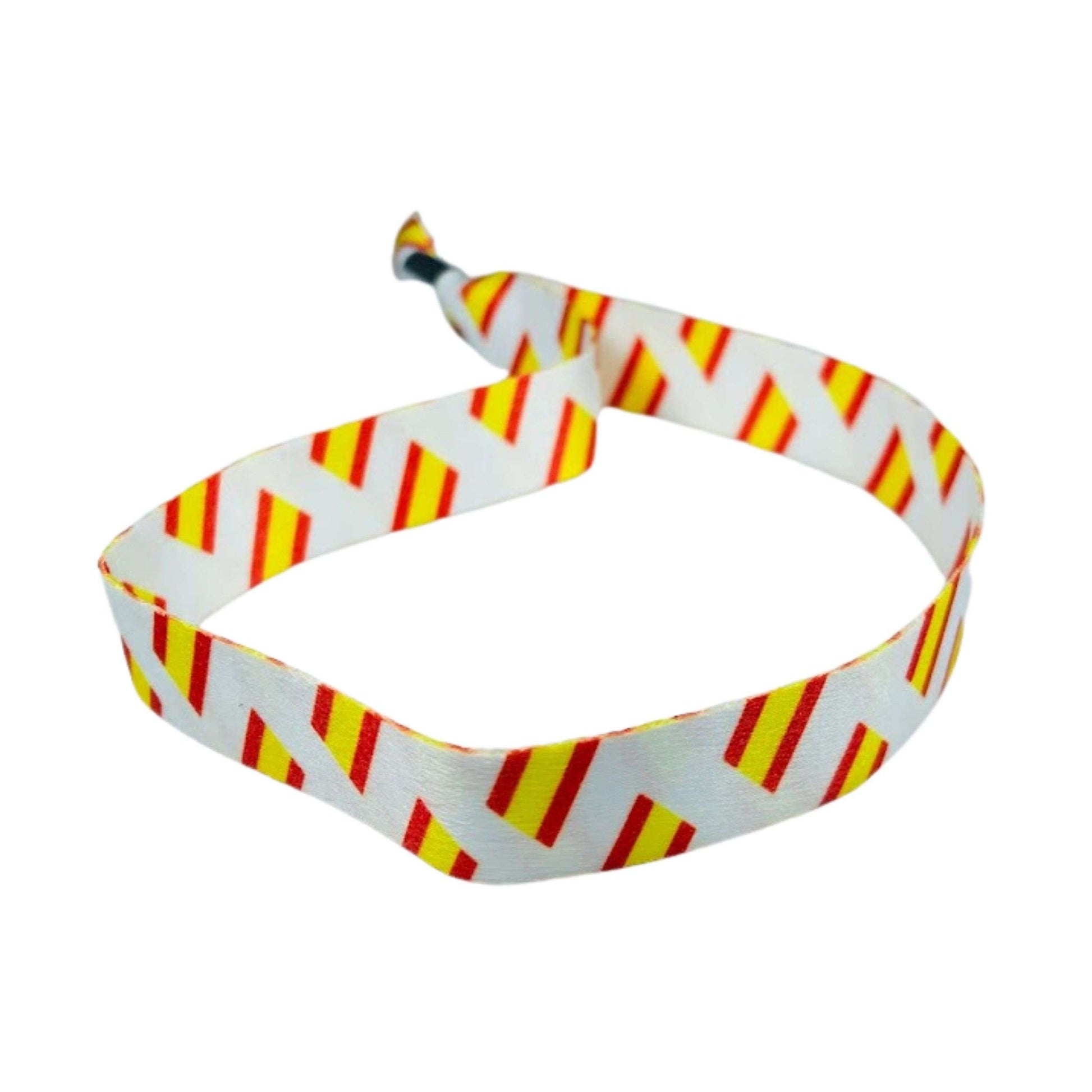 Pulsera - Blanca_ Bandera de España - P343