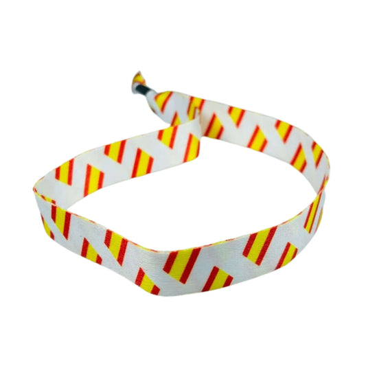Pulsera - Blanca_ Bandera de España - P343